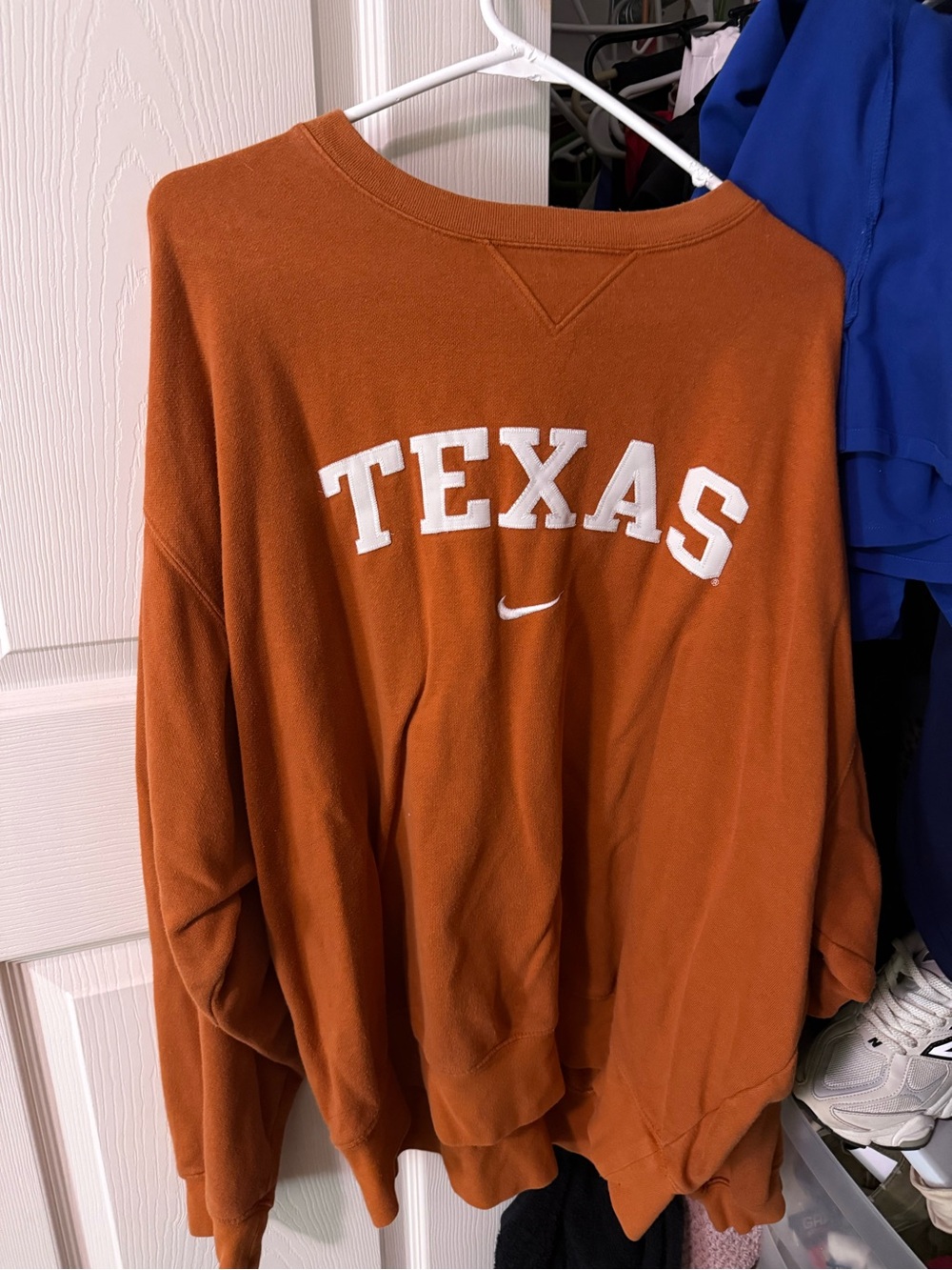 Nike Texas Men's Burnt Orange Crewneck Sweatshirt vintage